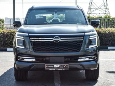 2025 Nissan Patrol Platinum 3.5-litre V6 Twin-Turbo Grey Red SUV GCC Specs