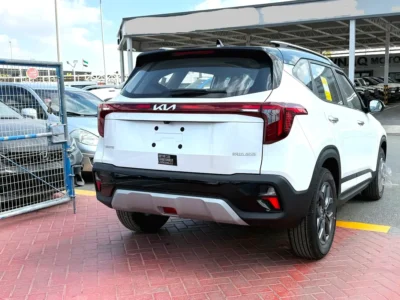 2025 Kia Seltos Luxury Edition 4 Cylinder Petrol Engine White Black SUV