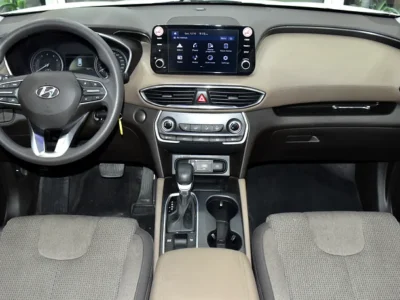 2023 Hyundai Santa Fe Comfort Plus 4 Cylinder Petrol Engine White Grey SUV GCC