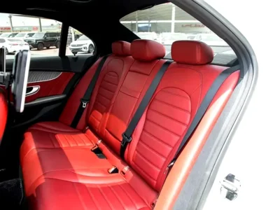 2017 Mercedes-Benz C-Class C43 AMG 6 Cylinders Engine White Red Sedan