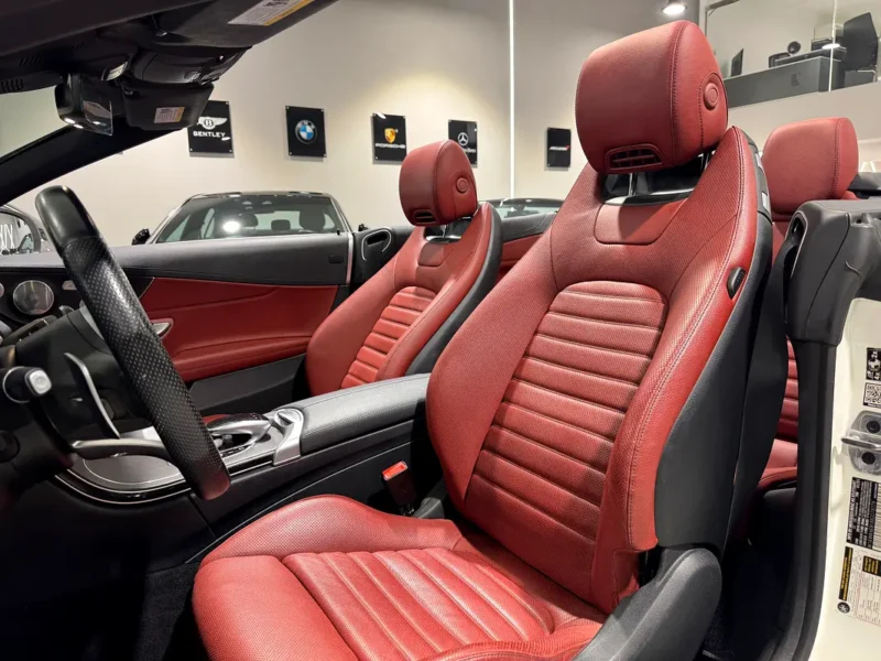 2021 Mercedes-Benz C-Class C43 AMG 6 Cylinders Engine White Red Convertible