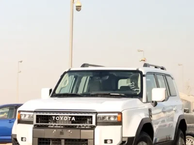 2024 Toyota Prado Other 4 Cylinder Petrol Engine White Beige SUV GCC