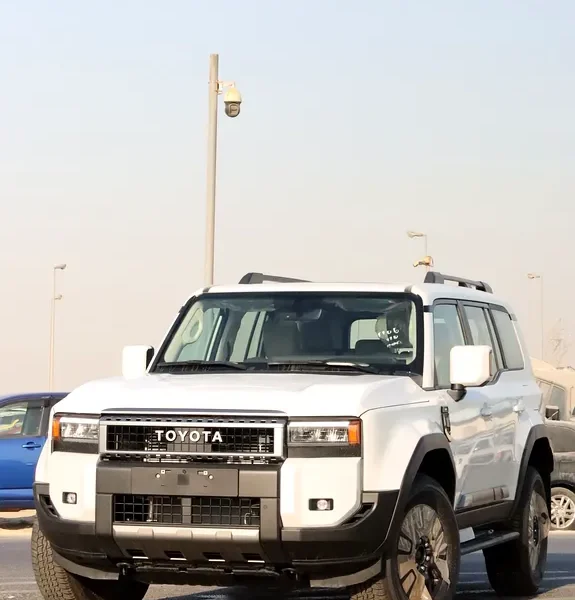 2024 Toyota Prado Other 4 Cylinder Petrol Engine White Beige SUV GCC