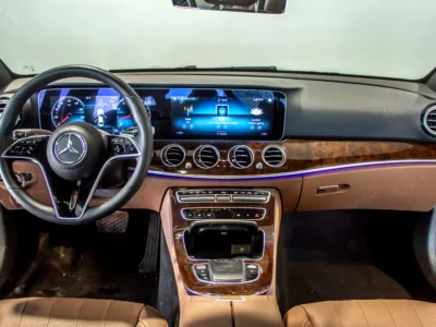 2023 Mercedes-Benz E-Class E 350 4 Cylinders Petrol Engine Blue Brown Sedan
