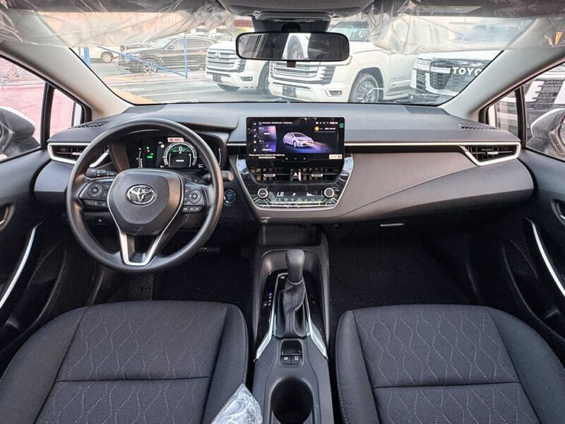 2024 Toyota Corolla Hybrid Elite 1.8L 4 Cylinders Full Option White Black Sedan