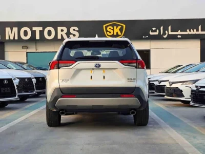 2025 Toyota RAV 4 HYBRID ELITE PLUS E-CVT 2.5L V4 4WD White Black SUV