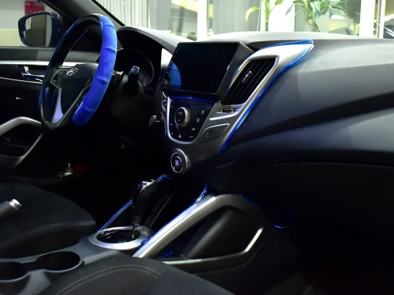 2017 Hyundai Veloster GL 4 Cylinder Petrol Engine Blue Black Hatchback