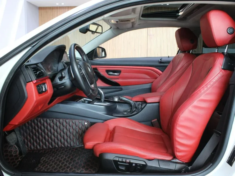 2014 BMW 435i M Sport 3.0 Liter 6 Cylinder Petrol Engine White Red Coupe