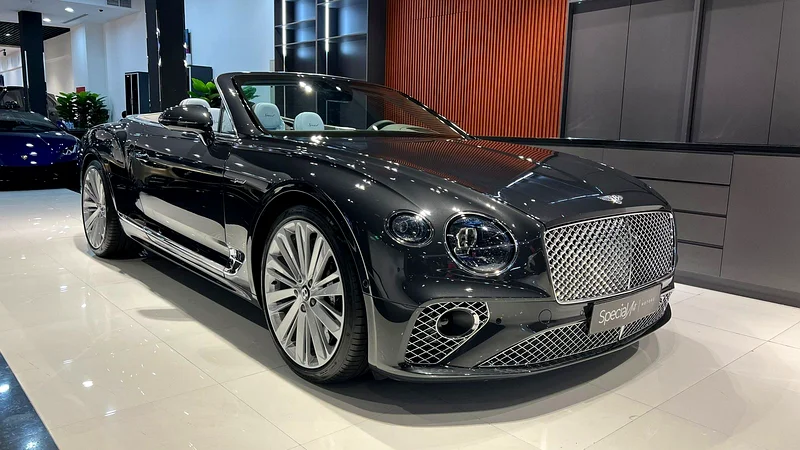 2022 BENTLEY CONTINENTAL GTC SPEED W12 Grey Blue Convertible 1 OUT OF 20