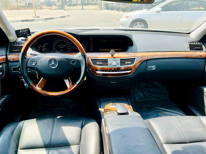 2007 Mercedes-Benz S-Class S 350 6 Cylinders Engine White Black Sedan