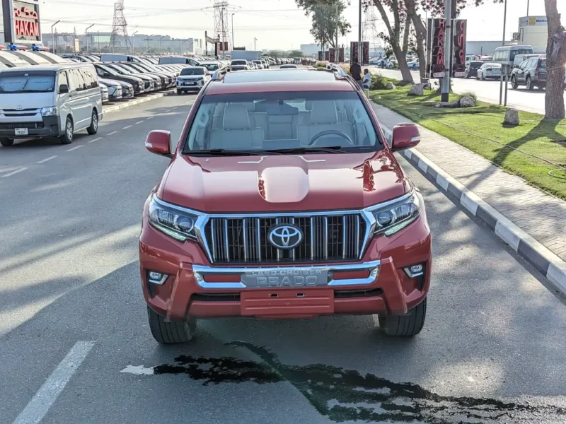 2022 Toyota Prado Tx-l TOP 6 Cylinders Engine Red Beige SUV GCC Specs