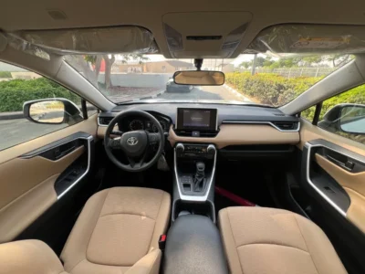 2025 Toyota RAV4 4WD EXR 2.5 Liter 4 Cylinder Petrol Engine White Beige SUV GCC