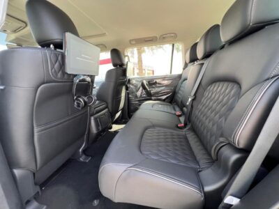 2024 Infiniti QX80 Luxury 5.6 Litres 8 Cylinder Petrol Engine White Black SUV