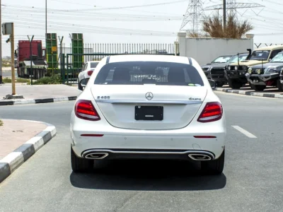 2017 Mercedes-Benz E-Class E400 4Matic 6 Cylinders Engine White Black Sedan