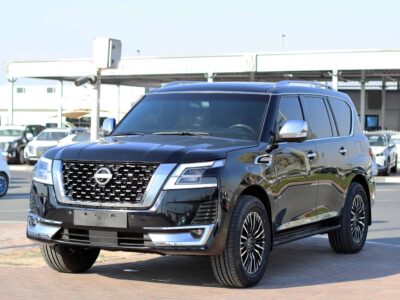 2014 Nissan Patrol 5.6 Liter V8 Cylinder Petrol Engine Black Beige SUV