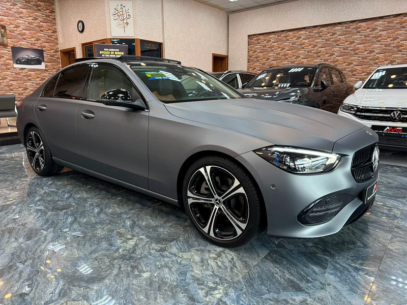 2022 Mercedes-Benz C-Class C300 4 Cylinder Petrol Engine Grey Tan Sedan