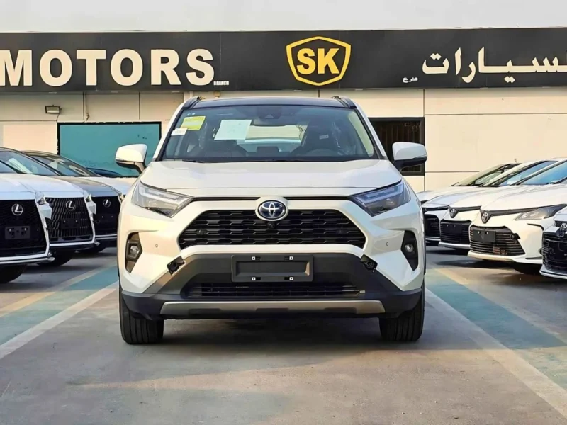 2025 Toyota RAV 4 HYBRID ELITE PLUS E-CVT 2.5L V4 4WD White Black SUV