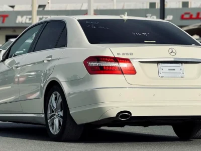 2011 Mercedes-Benz E-Class E 350 6 Cylinders Petrol Engine White Black Sedan