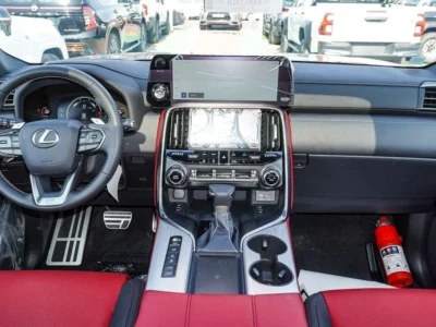 2024 Lexus LX 600 FSport 3.5 Litre V6 Engine Black Red SUV GCC Specs