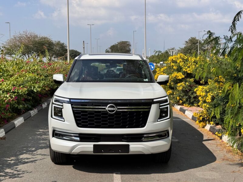 2025 NISSAN PATROL PLATINUM 3.5L V6 TWIN TURBO White Red SUV GCC