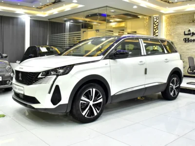 2024 Peugeot 5008 GT Line 4 Cylinder Petrol Engine White Red SUV GCC