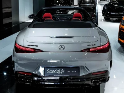 2022 Mercedes-Benz SL-Class SL 63 AMG 8 Cylinder Petrol Engine Grey Red Convertible