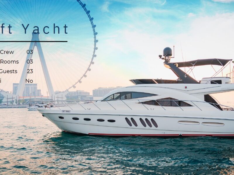 Yacht Charter in Dubai UAE 68ft up to 20 Person