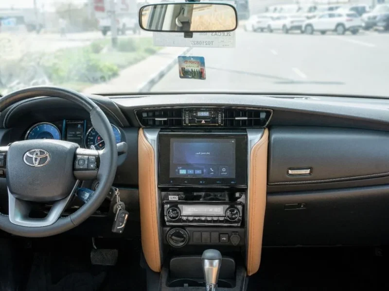 2026 Toyota Fortuner VX 4.0 Litre V6 Petrol Engine AT White Tan SUV GCC Specs