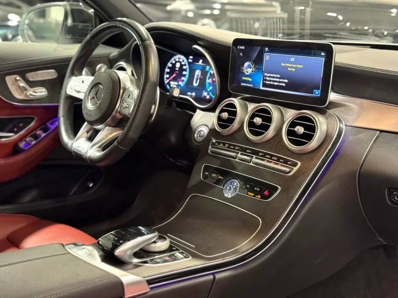 2021 Mercedes-Benz C-Class C43 AMG 6 Cylinders Engine White Red Convertible