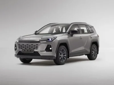 2026 Toyota RAV 4 XLE 4X4 2.5L HEV 4 Cylinders Engine Silver Beige SUV