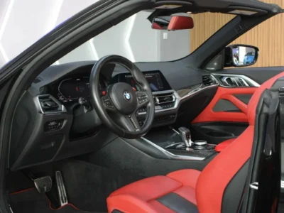 2022 BMW M4 Competition 3.0L Twin-Turbo V6 Black Red Convertible