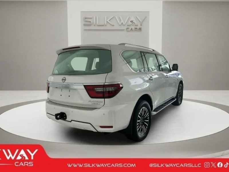 2024 Nissan Patrol Platinum LE 5.6 Liters 8 Cylinders Engine White Red SUV
