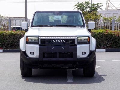 2025 Toyota Prado 2.4 Liter 4 Cylinder Petrol Engine White Beige SUV GCC Specs