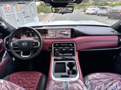 2025 NISSAN PATROL PLATINUM 3.5L V6 TWIN TURBO White Red SUV GCC