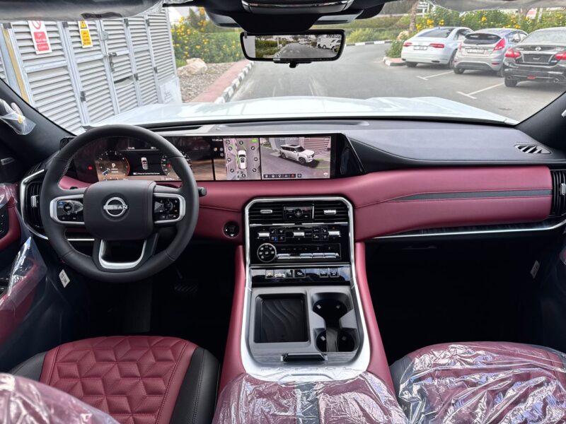 2025 NISSAN PATROL PLATINUM 3.5L V6 TWIN TURBO White Red SUV GCC