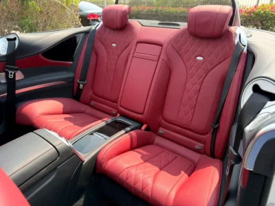 2017 Mercedes-Benz S-Class S 550 4Matic Coupe 8 Cylinder Engine White Red