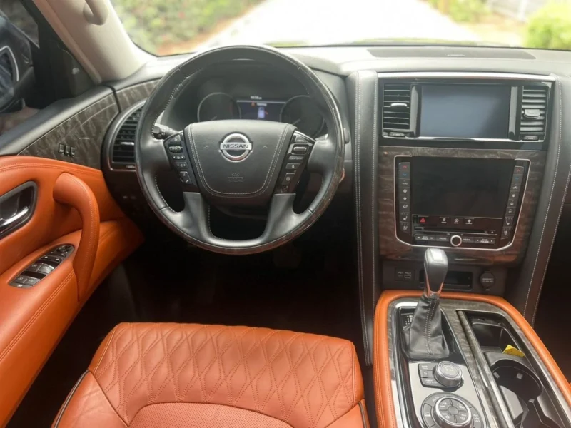 2021 Nissan Patrol LE PLATINUM 6 Cylinders Petrol Engine Grey Orange SUV GCC Specs