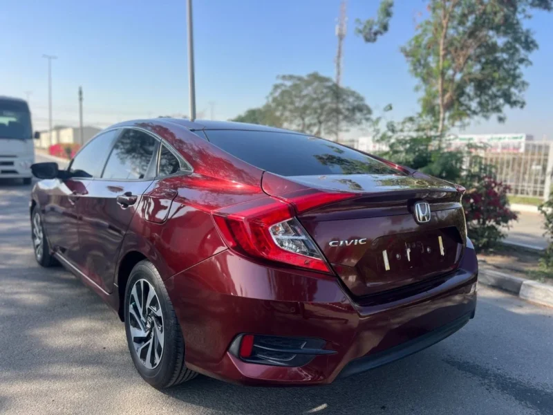 2017 Honda Civic LX 2.0 Liters 4 Cylinders Engine Maroon Beige Hatchback GCC