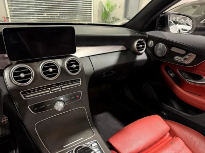 2021 Mercedes-Benz C-Class C43 AMG 6 Cylinders Engine White Red Convertible