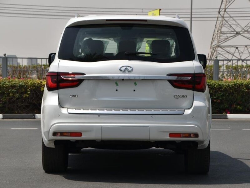 2024 Infiniti QX80 Luxury 5.6 Litres 8 Cylinder Petrol Engine White Black SUV