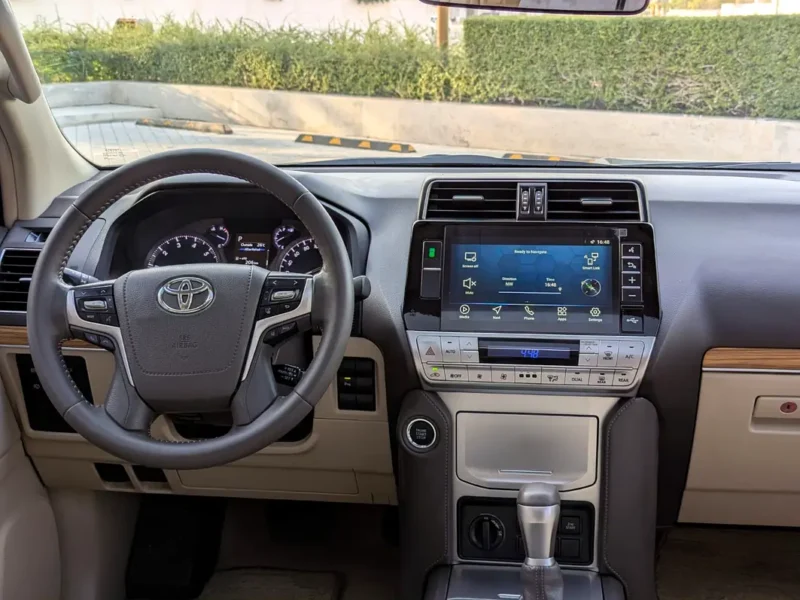 2022 Toyota Prado Adventure 6 Cylinders Petrol Engine Silver Beige SUV GCC