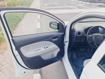 2022 Mitsubishi Attrage GLS 3 Cylinder petrol Engine White Beige Sedan