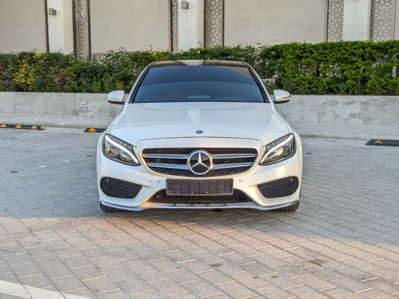 2015 Mercedes-Benz C-Class C200 4 Cylinder Petrol Engine White Red Sedan White