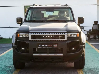 2024 Toyota Prado 2.4L GXR TWIN TURBO 4 Cylinder Engine Black Beige SUV GCC