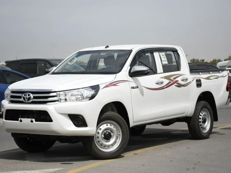 2025 Toyota Hilux 2.7 Liters 4 Cylinder Petrol Engine White Red Pick Up