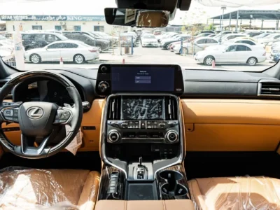 2026 Lexus LX700h Signature 3.5L Twin-Turbocharged V6 Hybrid White Tan SUV