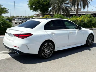 2022 Mercedes-Benz C-Class C300 Sport 4 Cylinder Petrol Engine White Black Sedan