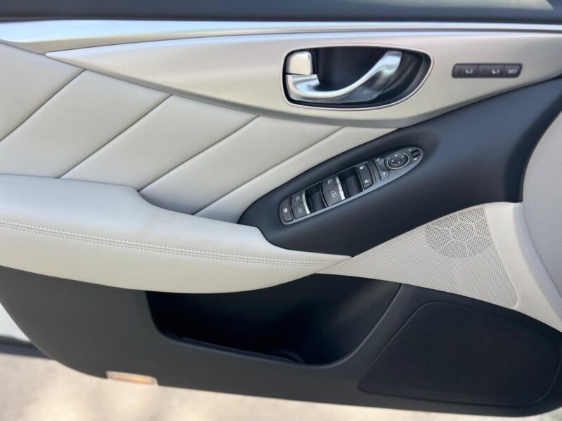 2024 Infiniti Q50 Luxe 3.0 Litres 6 Cylinders Petrol Engine White Beige Sedan GCC