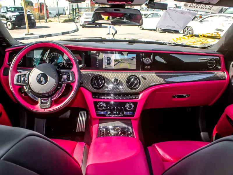 2023 Rolls-Royce Ghost Black Badge 12 Cylinder Petrol Engine Black Pink Sedan