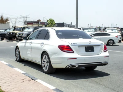 2017 Mercedes-Benz E-Class E400 4Matic 6 Cylinders Engine White Black Sedan